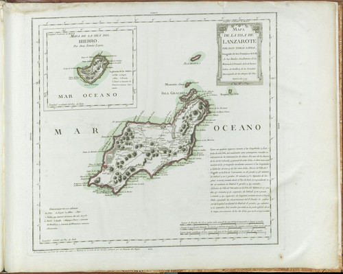 Mapa de la Isla de Lanzarote
