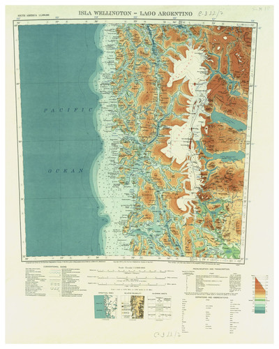 Isla Wellington - Lago Argentino : south America 1:1.000.000