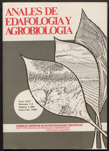 Anales de edafología y agrobiología. 1985, Vol. 44, Núm. 01-02