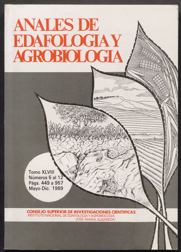 Anales de edafología y agrobiología. Año 1989, Núm. 5-12