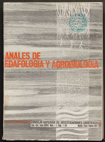 Anales de edafología y agrobiología. Año 1979, Núm. 1-2