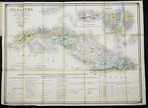 Mapa de la Isla de Cuba arreglado a la nueva división político-administrativa