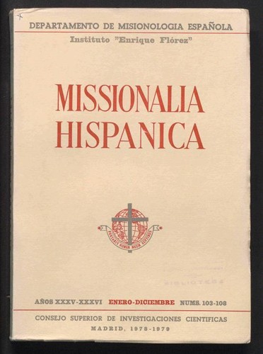 Missionalia hispánica. 1978-1979, Vol. 103-108
