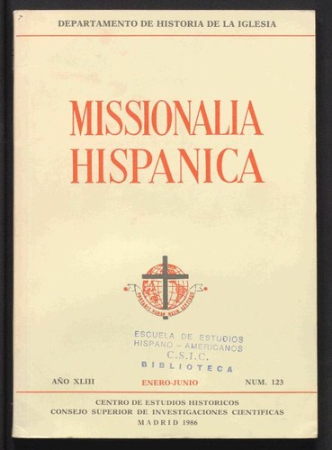 Missionalia hispánica. 1986, Vol. 123
