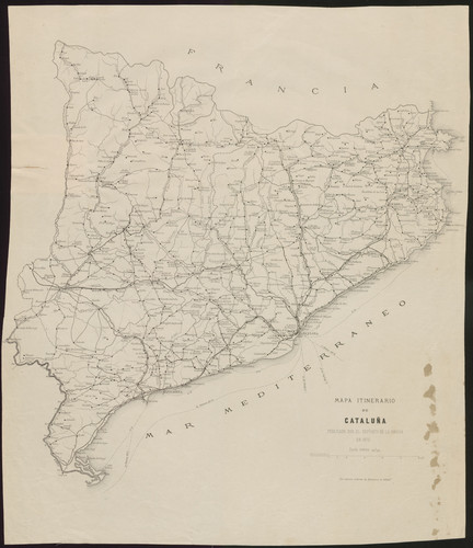 Mapa itinerario de Cataluña